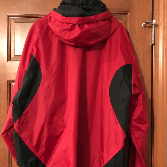 Consensus Mens Rain Jacket, Sz XXL, Red/Black - Picture 3 of 6